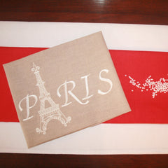 Machine Embroidered Linen