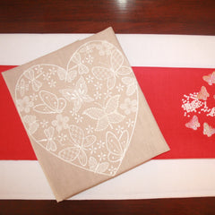 Machine Embroidered Linen