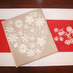 Machine Embroidered Linen